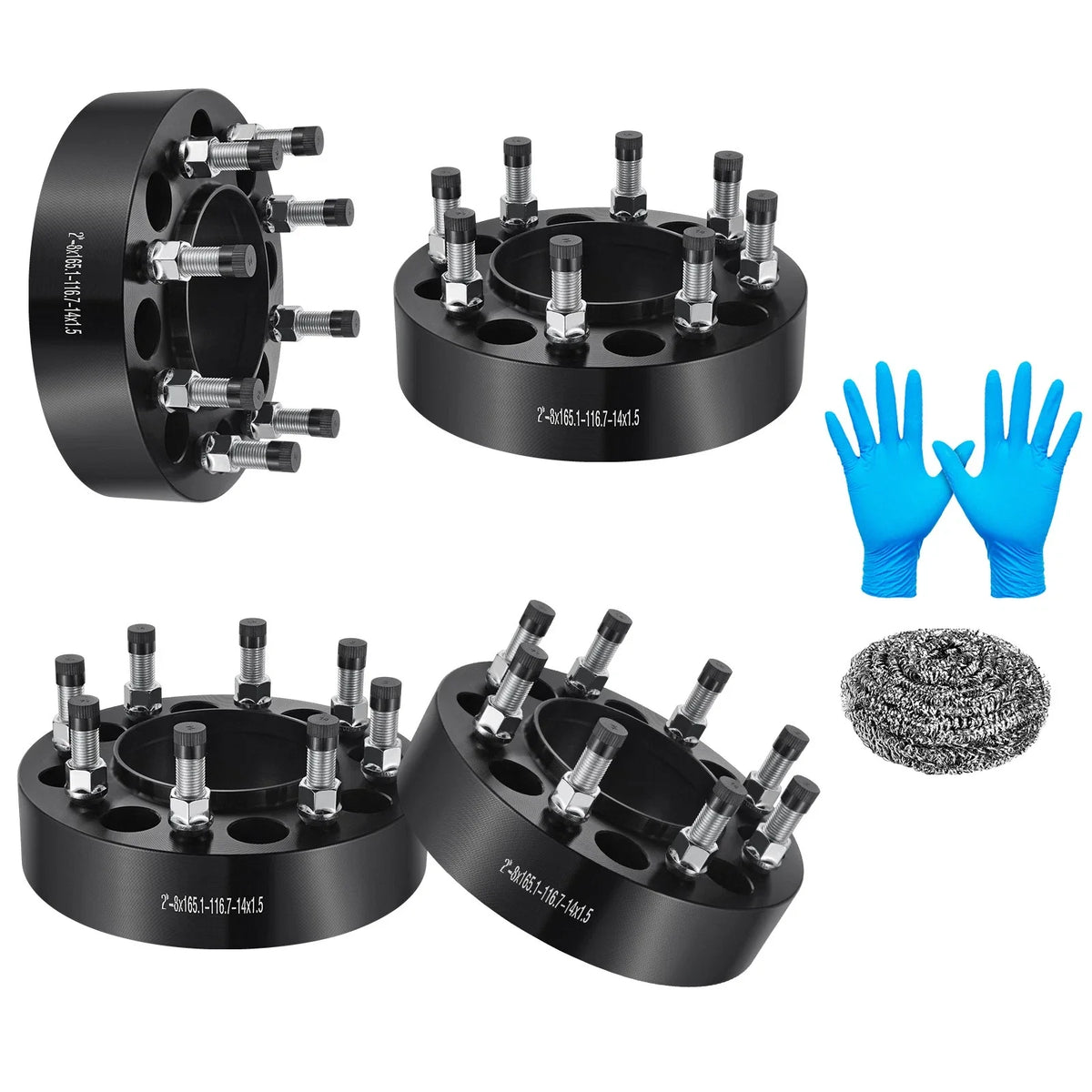 Set of 4 Hubcentric Wheel Spacers for Chevy Silverado 3500 (2001–2010)