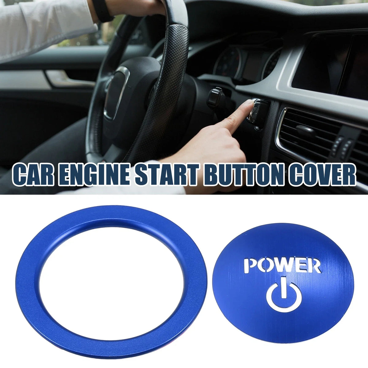 Set of 1 Engine Start Stop Button Cover for Toyota
