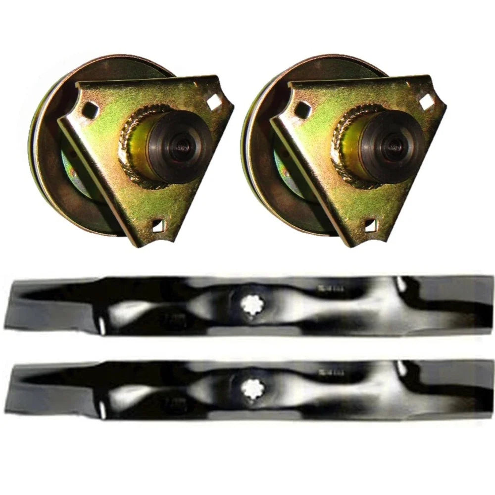 Spindle Assembly & Bagging Blade Kit for John Deere (AM126225, AM141034)