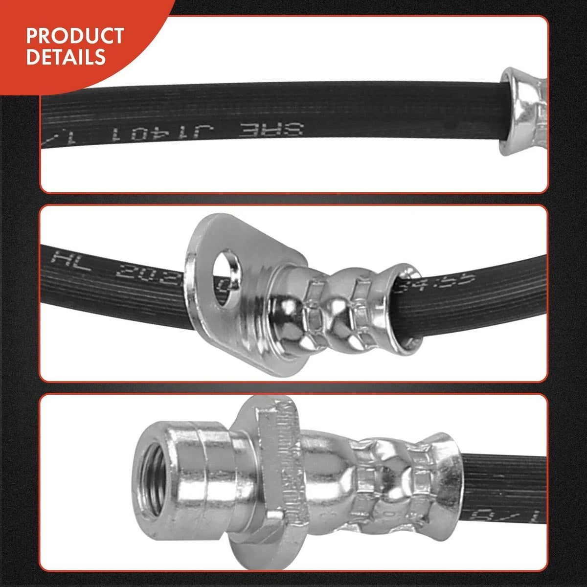 Front Right Hydraulic Brake Hose for Honda S2000 2006 to 2009
