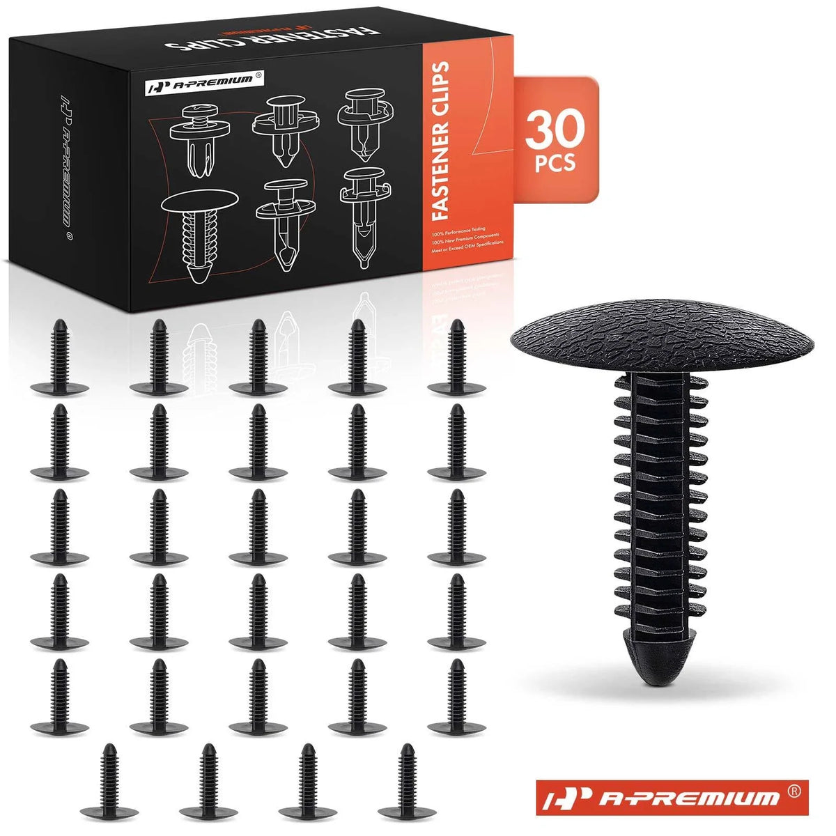 30x Nylon Cowl Side Trim Retainer Clips for Ford T-bird