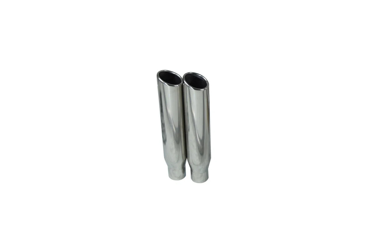 Dual Exhaust Kit for Ford F-150 (1998–2003) - 2.5" Y Pipe, Clamp-On Tips