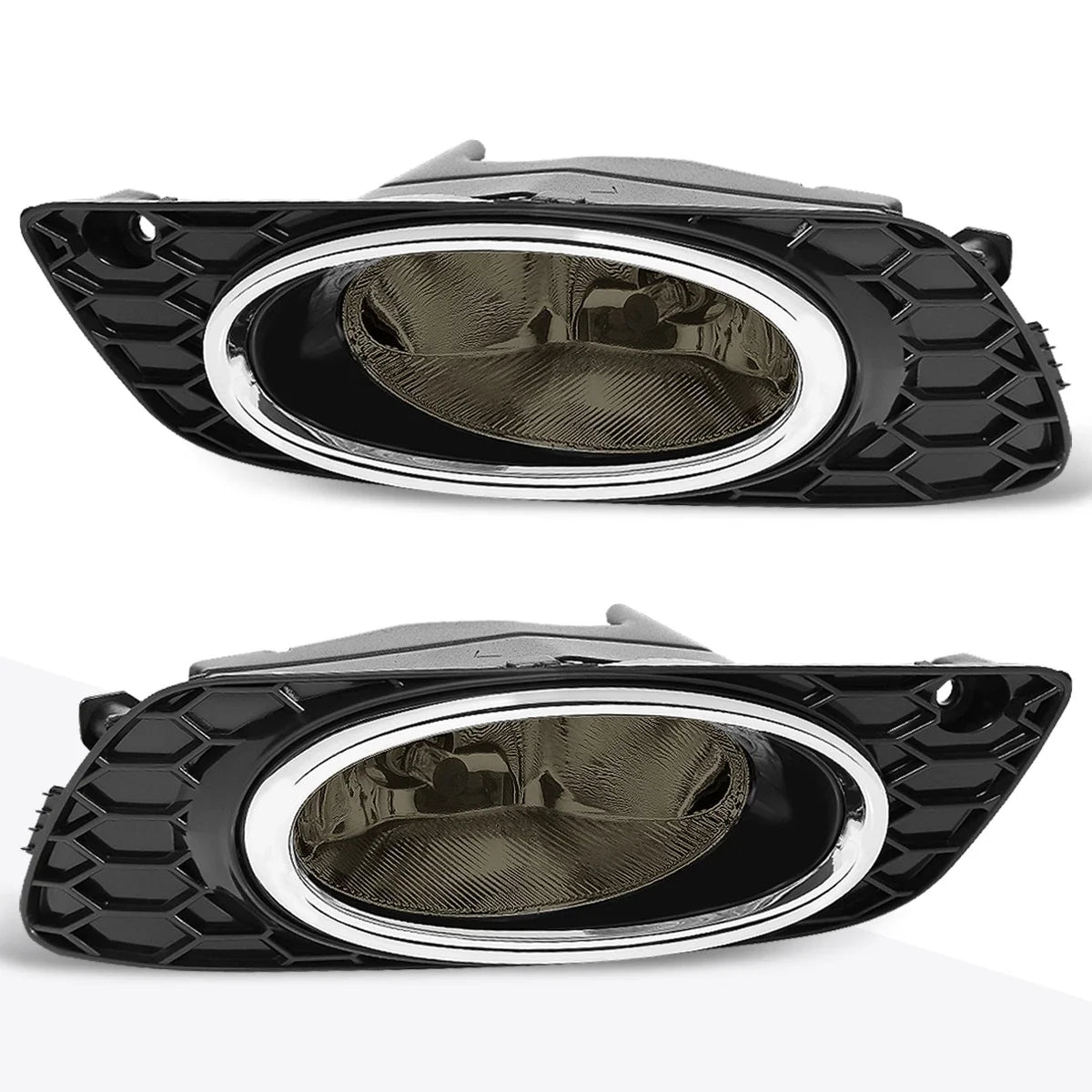 Fog Lights for Honda Civic 4-Dr (2012) - Smoked Lens, Switch, Bezel