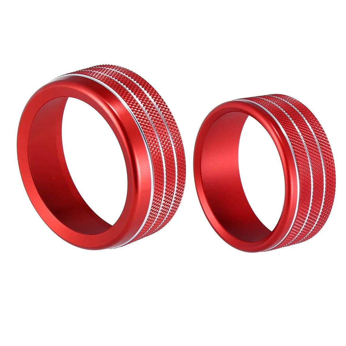 Headlight Switch Knob Trim Cover Set - Dodge Ram 2018-2020 Red