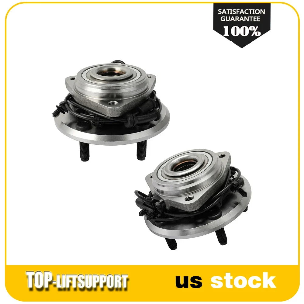 2X Front Wheel Bearing Hub Assembly for Jeep Wrangler (2011–2018)