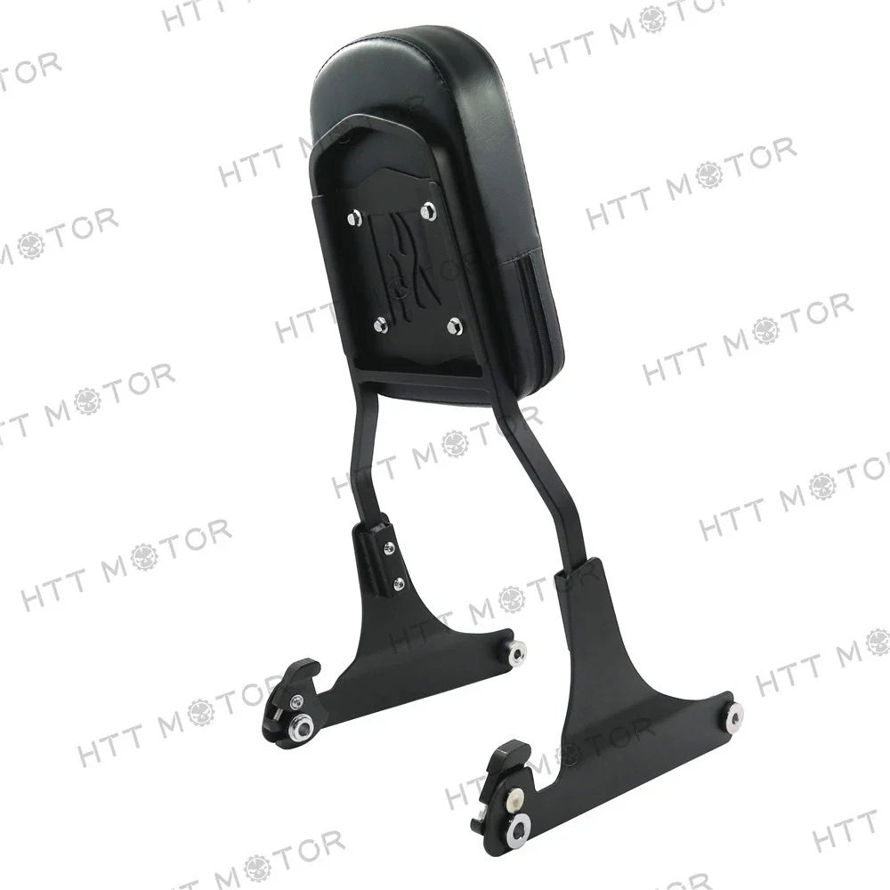 Matte Black Sissy Bar with Detachable Backrest for FLSTC/FLSTS 2000-2023