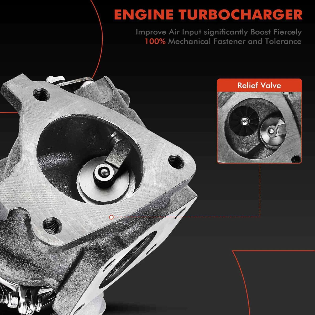 Turbocharger for Nissan Juke (2011-2017) with Wastegate Actuator