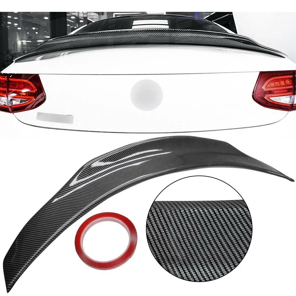 Carbon Fiber Style Rear Trunk Spoiler for Mercedes Benz C-Class (2015–2020)