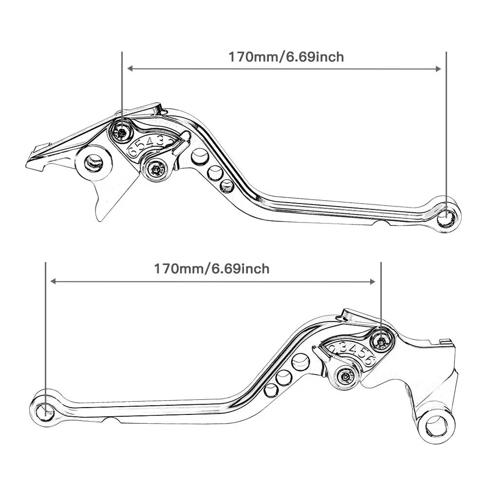 Aluminum Long Brake Clutch Lever for KTM 200 Duke RC200 390 Duke RC390 RC125