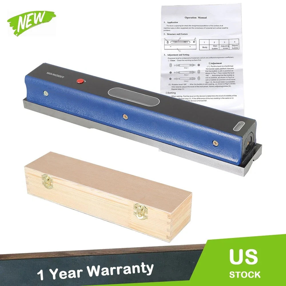 Precision Level for Machinist Tool 300mm (Fitted Box)