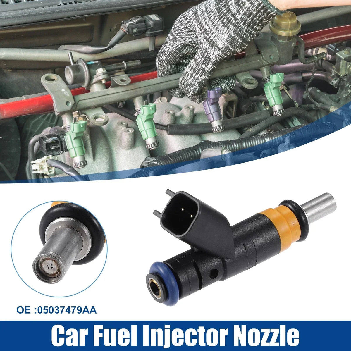 Replacement Fuel Injector Nozzles for Dodge Charger 5.7L 2006-2018 - Set of 2