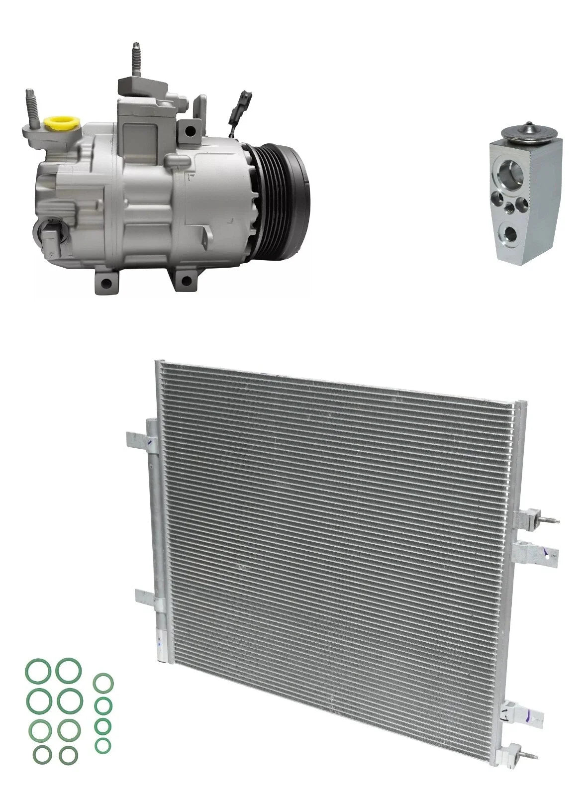 A C Compressor Kit With Condenser for Ford F-550 Super Duty (2021–2021)