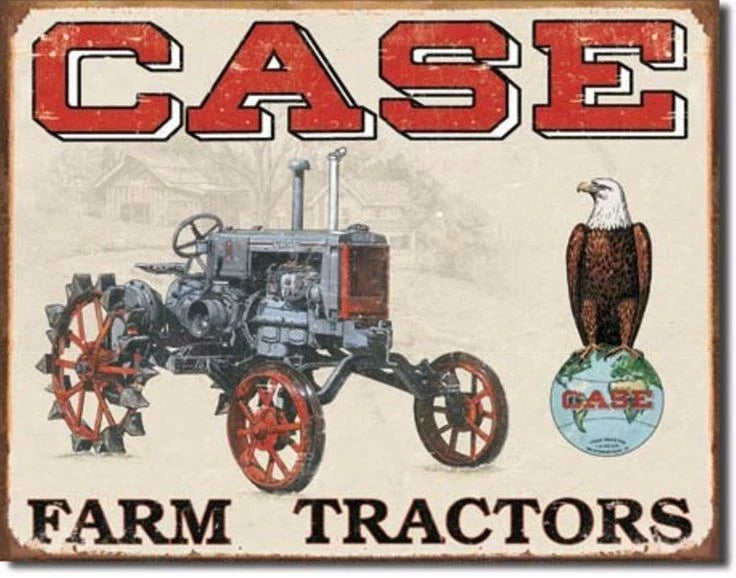 Vintage Replica Tin Metal Sign for Farm Tractor (Used Here) 1230