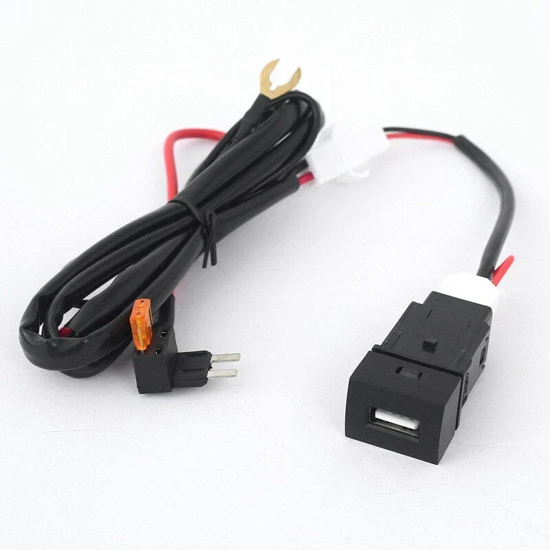 USB-A QC3.0 Port Socket Switch Button for Sentra Altima Qashqai