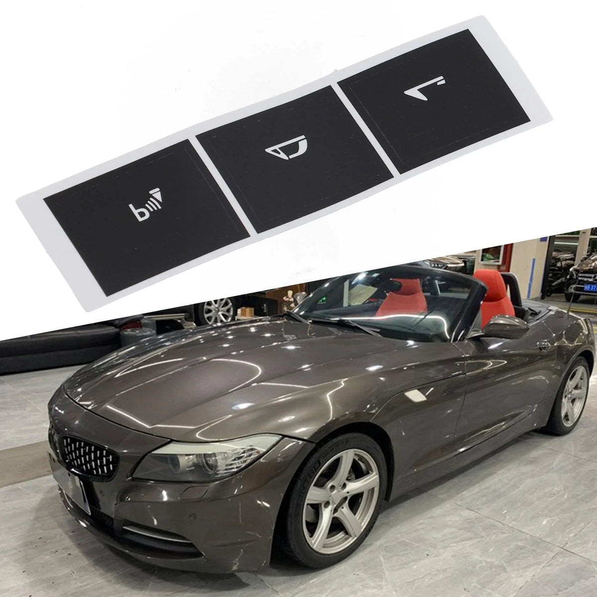 Button Repair Decals Stickers for BMW Z4 E89 (2009–2016)