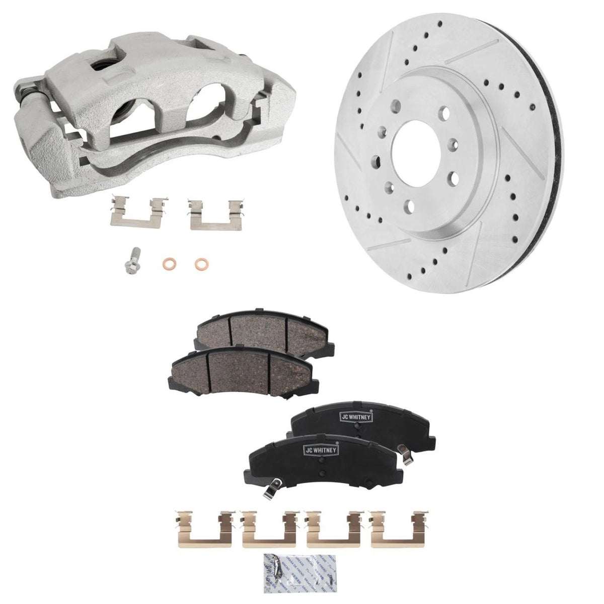 2X Brake Kit with Calipers Front for Chevy Impala Limited (2014–2014)