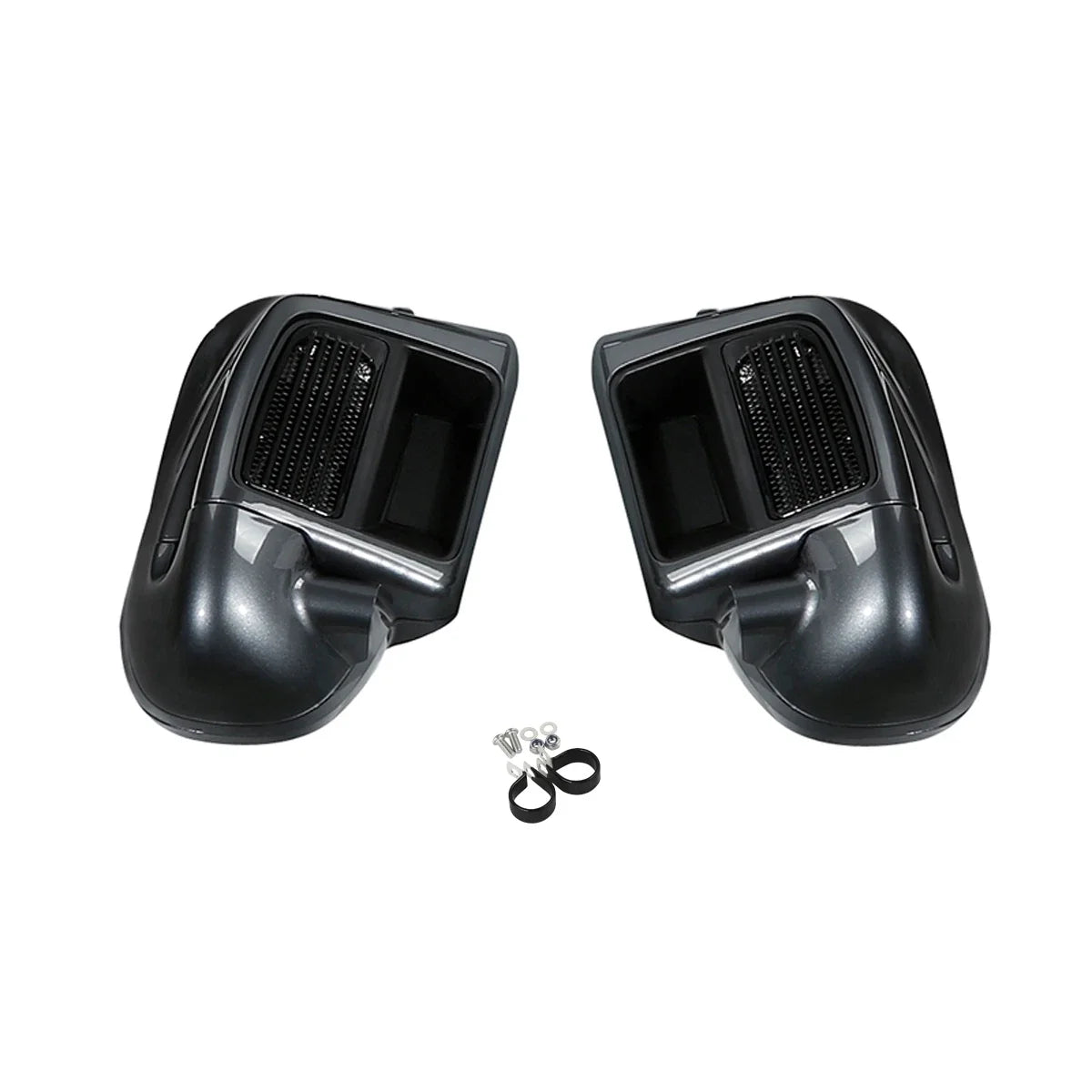Lower Vented Fairing Kit for Harley Touring (2014–2025) Black Geometric