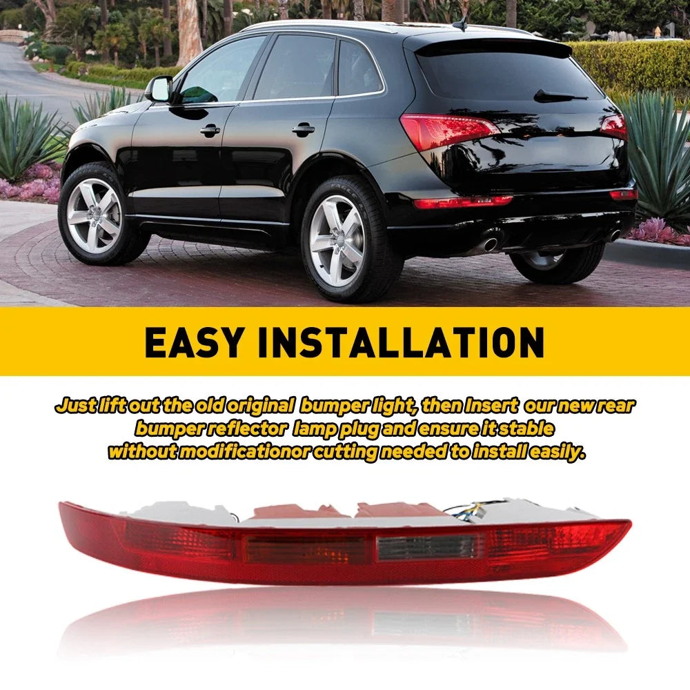 Left Side Rear Lower Tail Light for Audi Q5 (2009–2016) Bumper Reflector