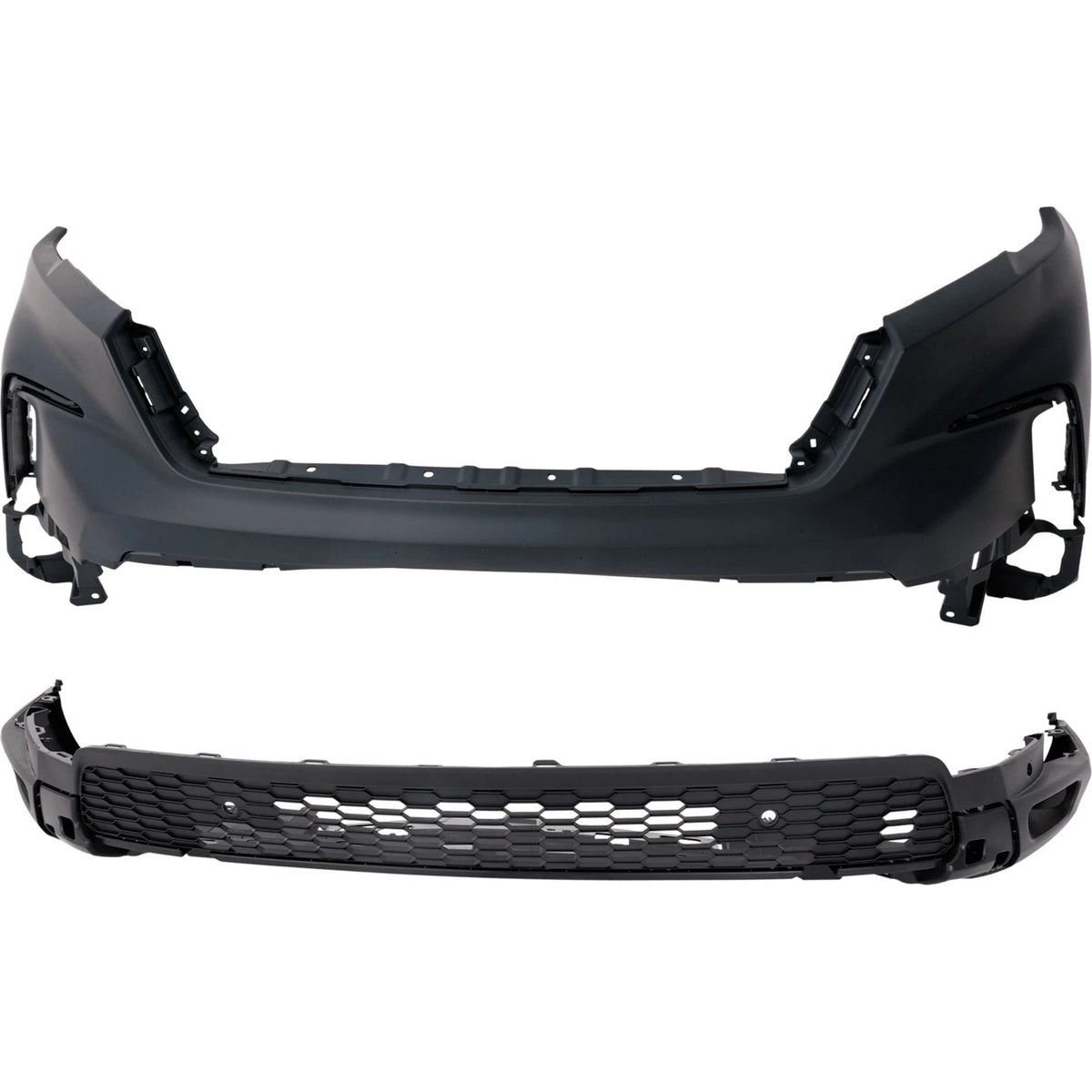 Set of 2 Front Upper Bumper Covers for Honda Pilot (2023–2025)