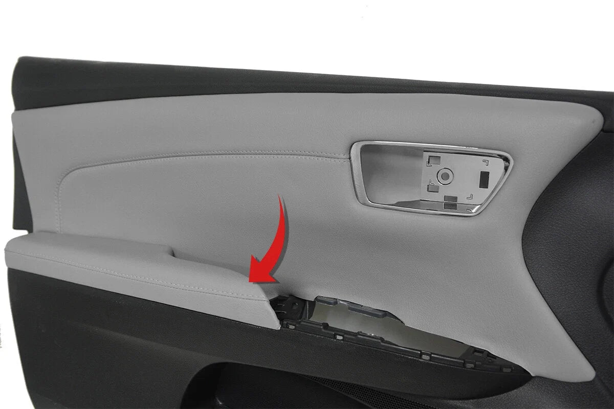 Leather Armrest Door Panel Cover for Toyota Avalon (2013–2018) Gray