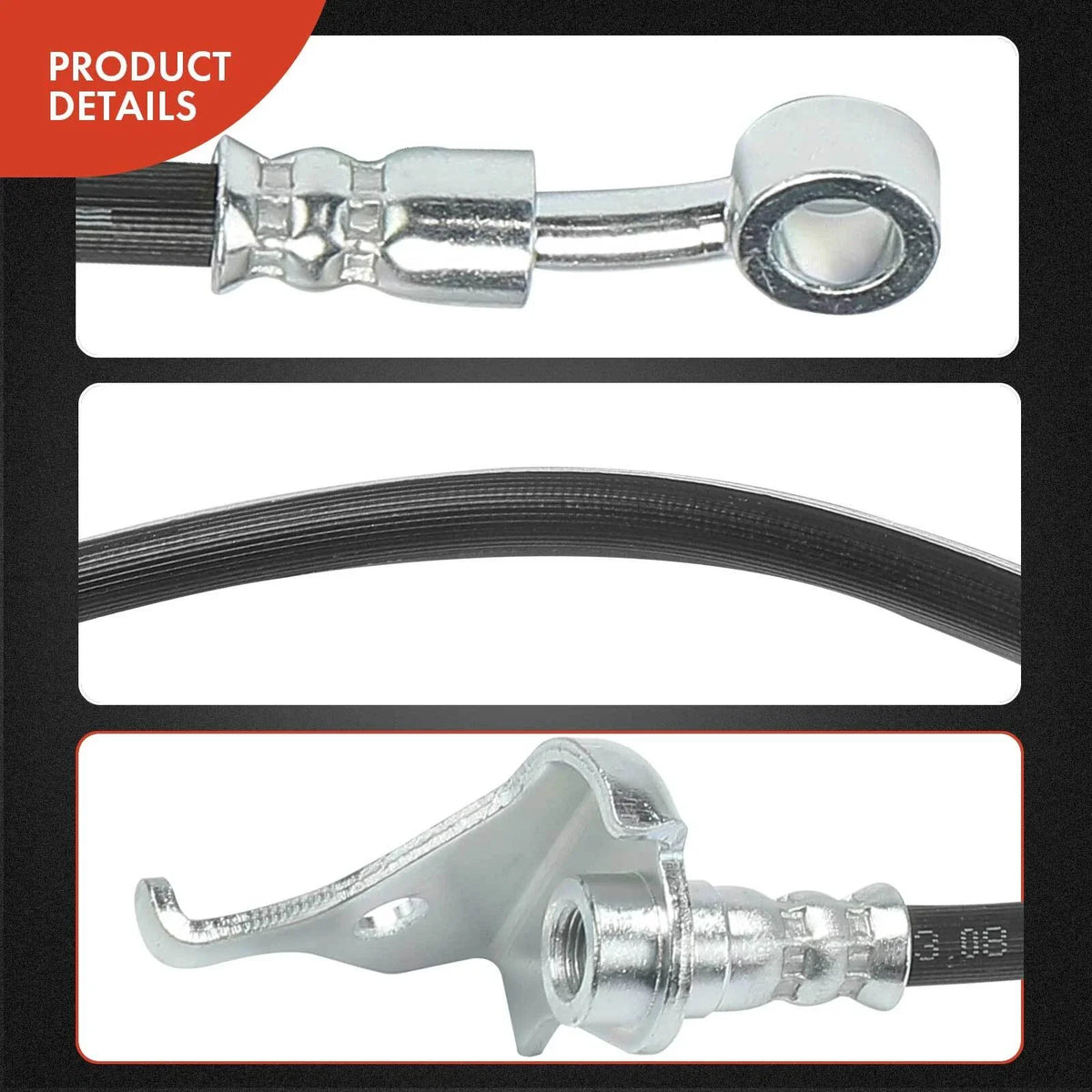 Front Driver Side Brake Hydraulic Hose for Honda CR-Z 2016