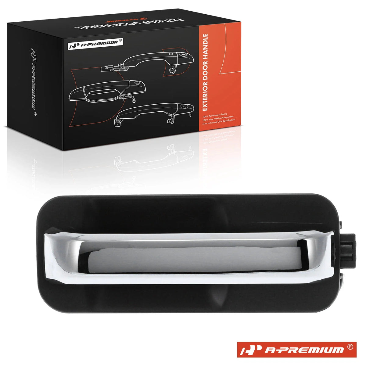 Right Chrome & Black Exterior Door Handle for Ford F-150 (2015–2020)