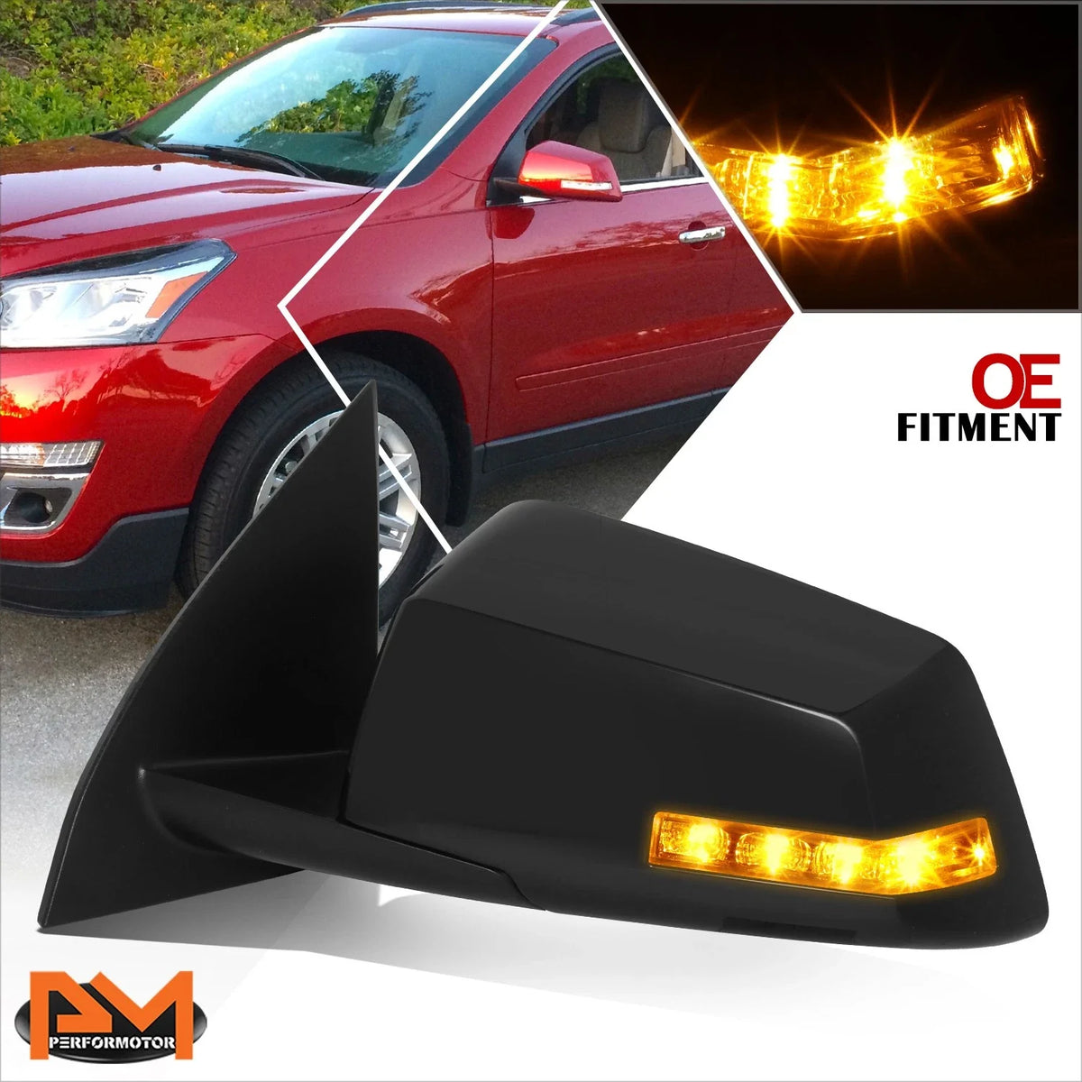 Signal Side View Mirror with Heating for Saturn Outlook (2007-2008)