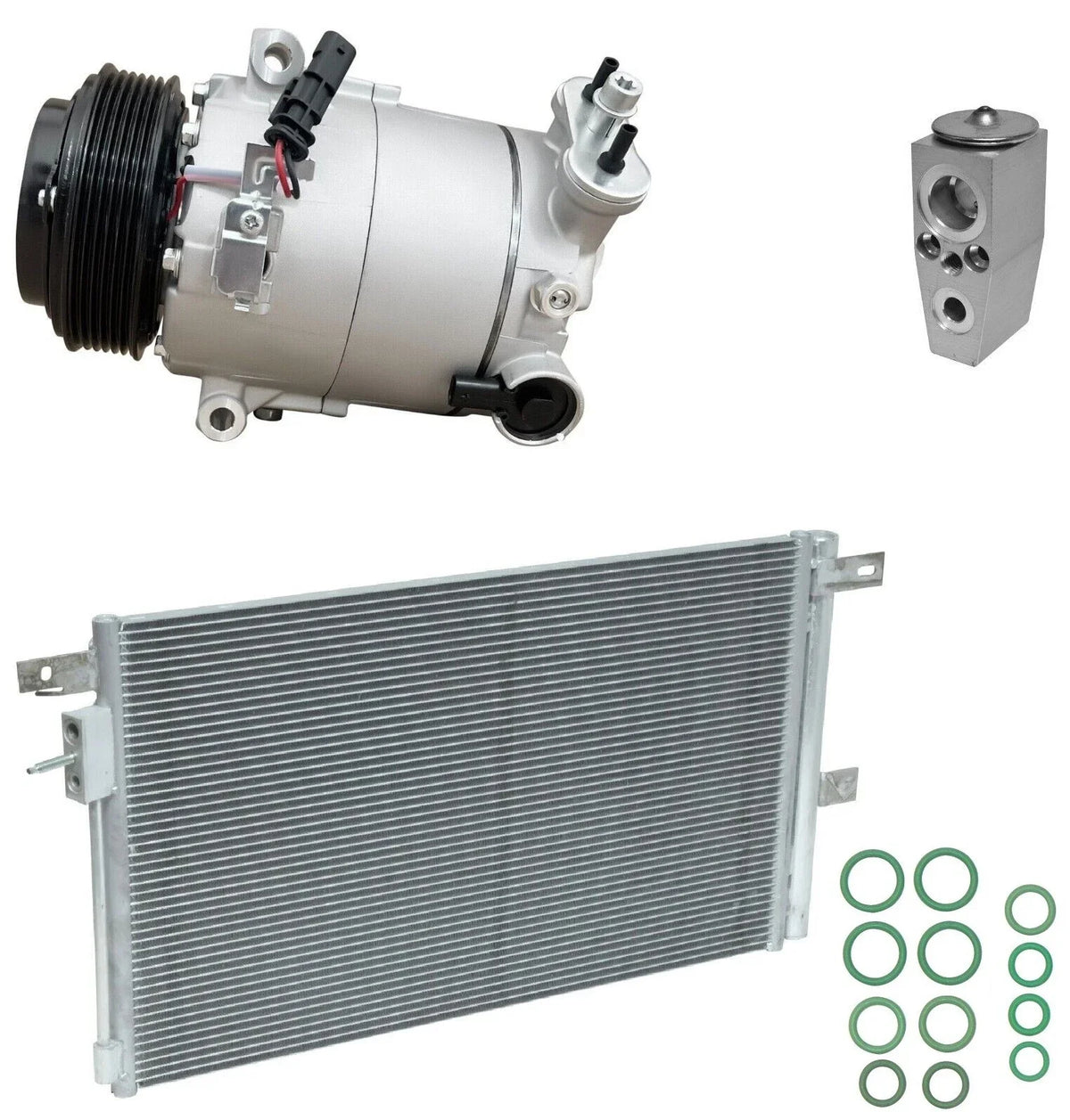 AC Compressor Kit with Condenser Replacement for Chevrolet Colorado (2017–2017)