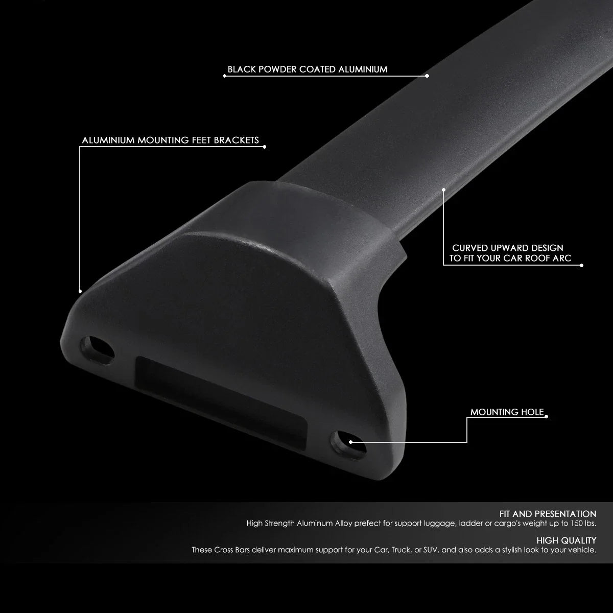 Roof Rack Rail Cross Bar Cargo Carrier for Acura MDX (2014–2018)