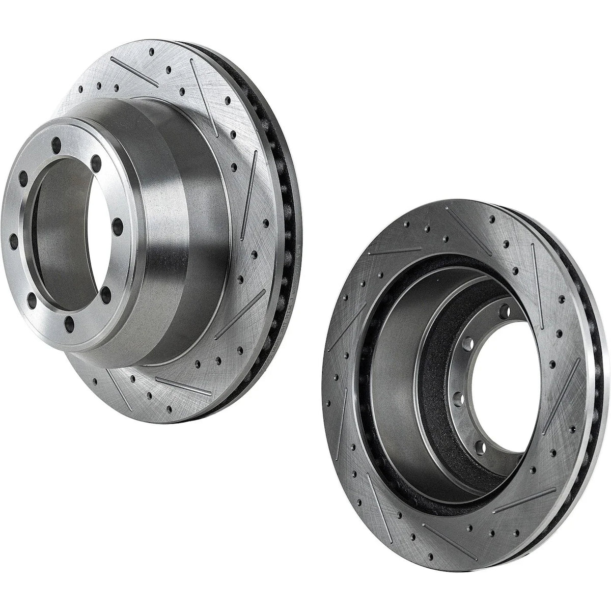 Brake Disc Set, Cross-Drilled for 2012 Ford F-350 Super Duty, Front & Rear