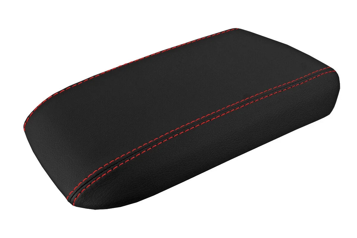 Console Lid Pull Over Cover for Ford Mustang (2005–2009) Red Stitch