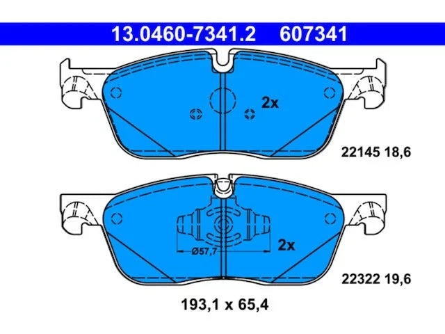 Front Brake Pad Set for Jaguar F-Pace (2017–2020) FQ614TT