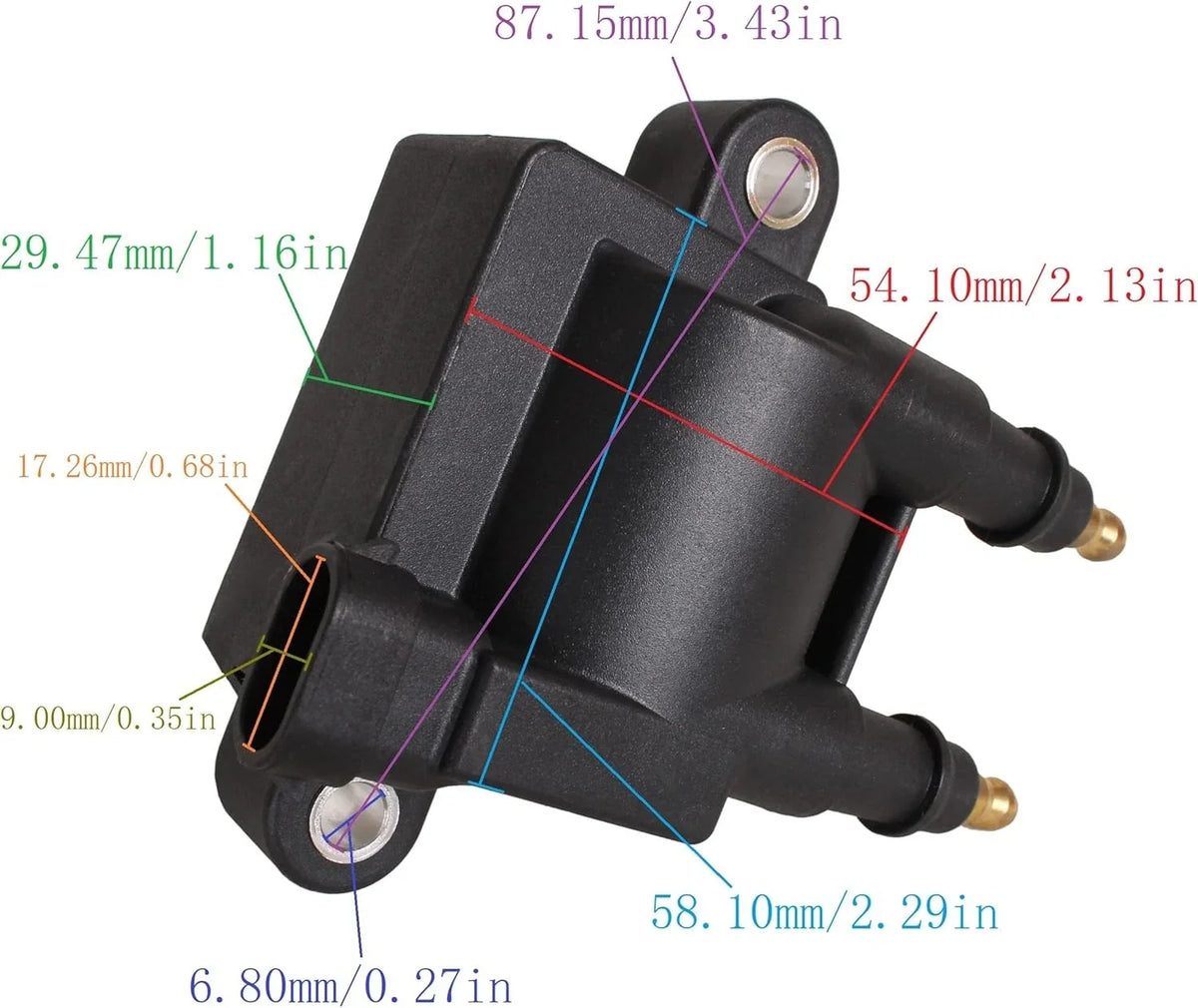 Ignition Coil for Mercury Mercruiser SEA PRO XS EFI (35-500HP) 8M0044991 8M0029482