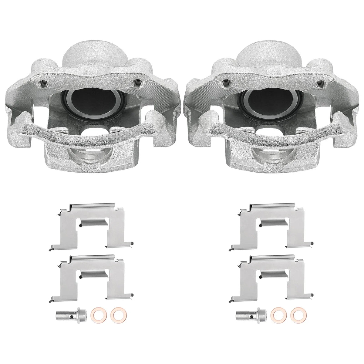 Pair of Front Brake Calipers with Bracket for Nissan Pickup (1983–1988)