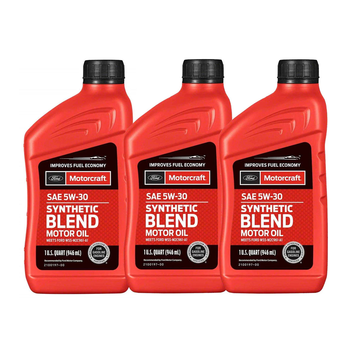 3 Quarts Motorcraft SAE 5W-30 Synthetic Blend Oil for