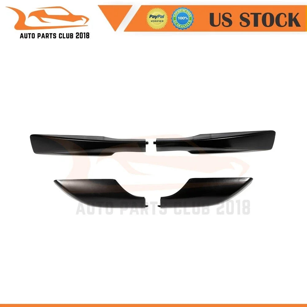 Set of 4 Black Cover Rail End Shells for Toyota RAV4 (2006–2012)