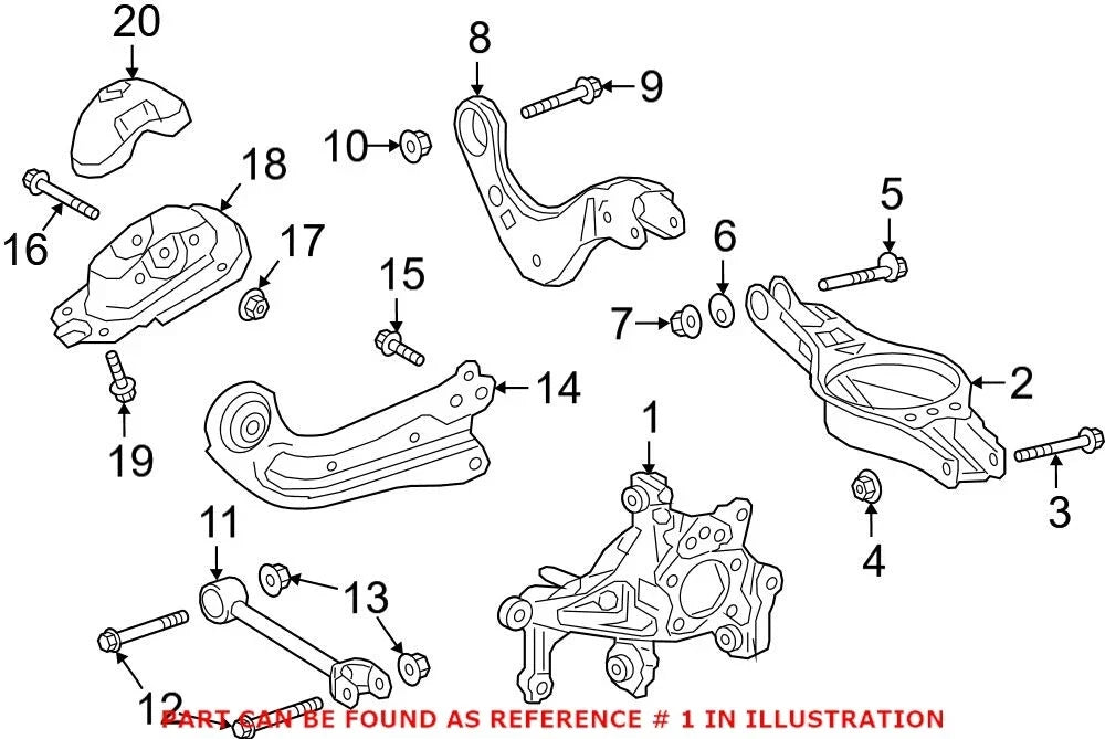 Genuine OEM Rear Passenger Right Steering Knuckle for Lexus ES300h ES350 (2019–2020)