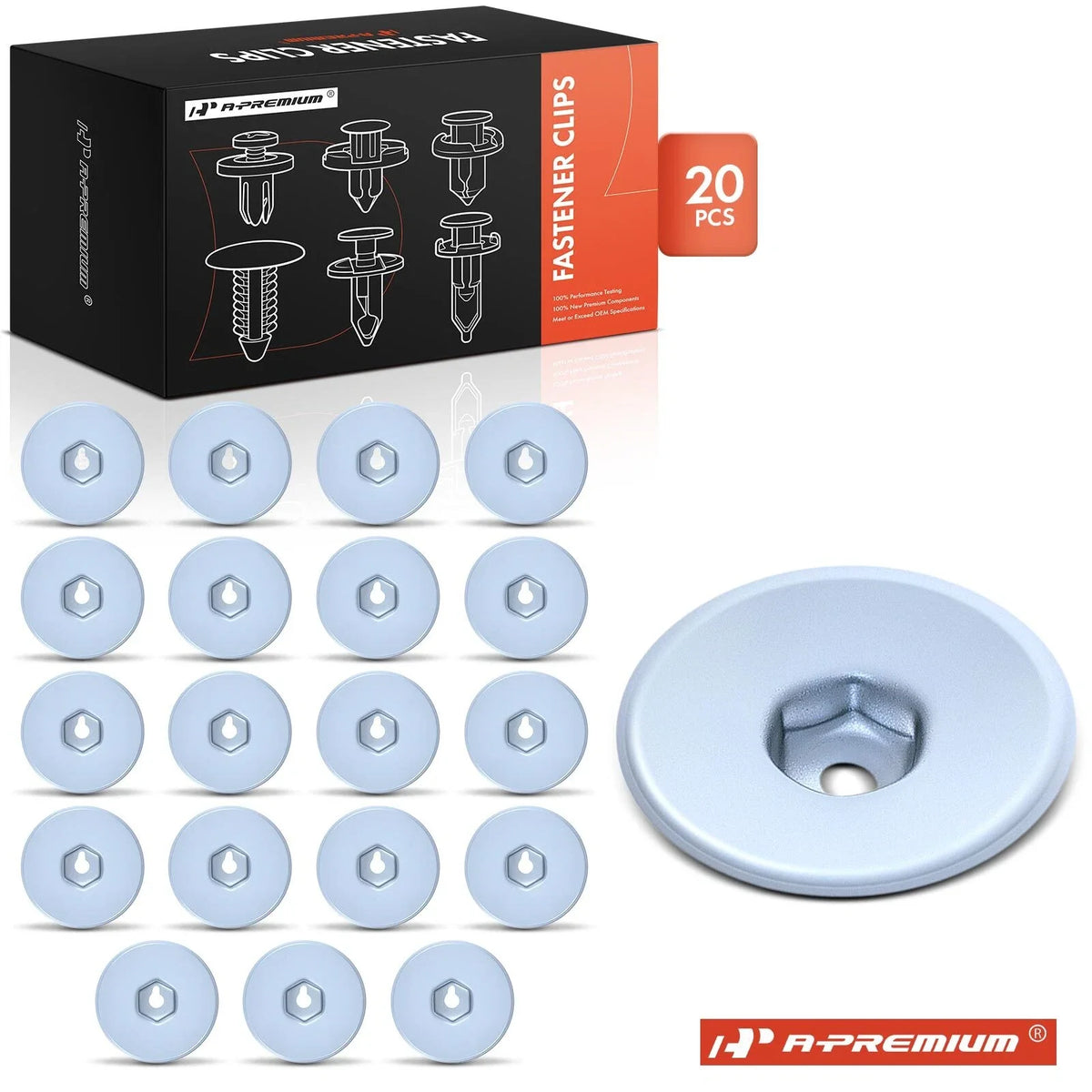 20Pcs Zinc Retainer Clips for BMW