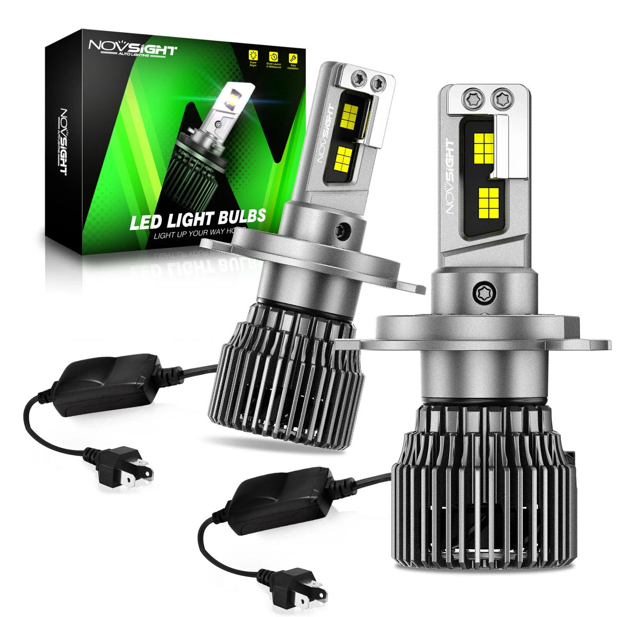 9003 H4 LED Headlight Bulbs for Hi/Lo Beam Conversion Kit 6500K