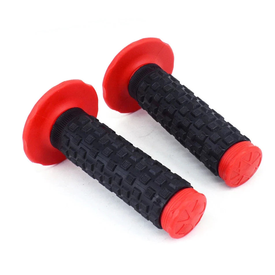Red 7/8" Handle Bar Motorcycle Hand Grips for Atomik Pitpro Thumpstar DHZ