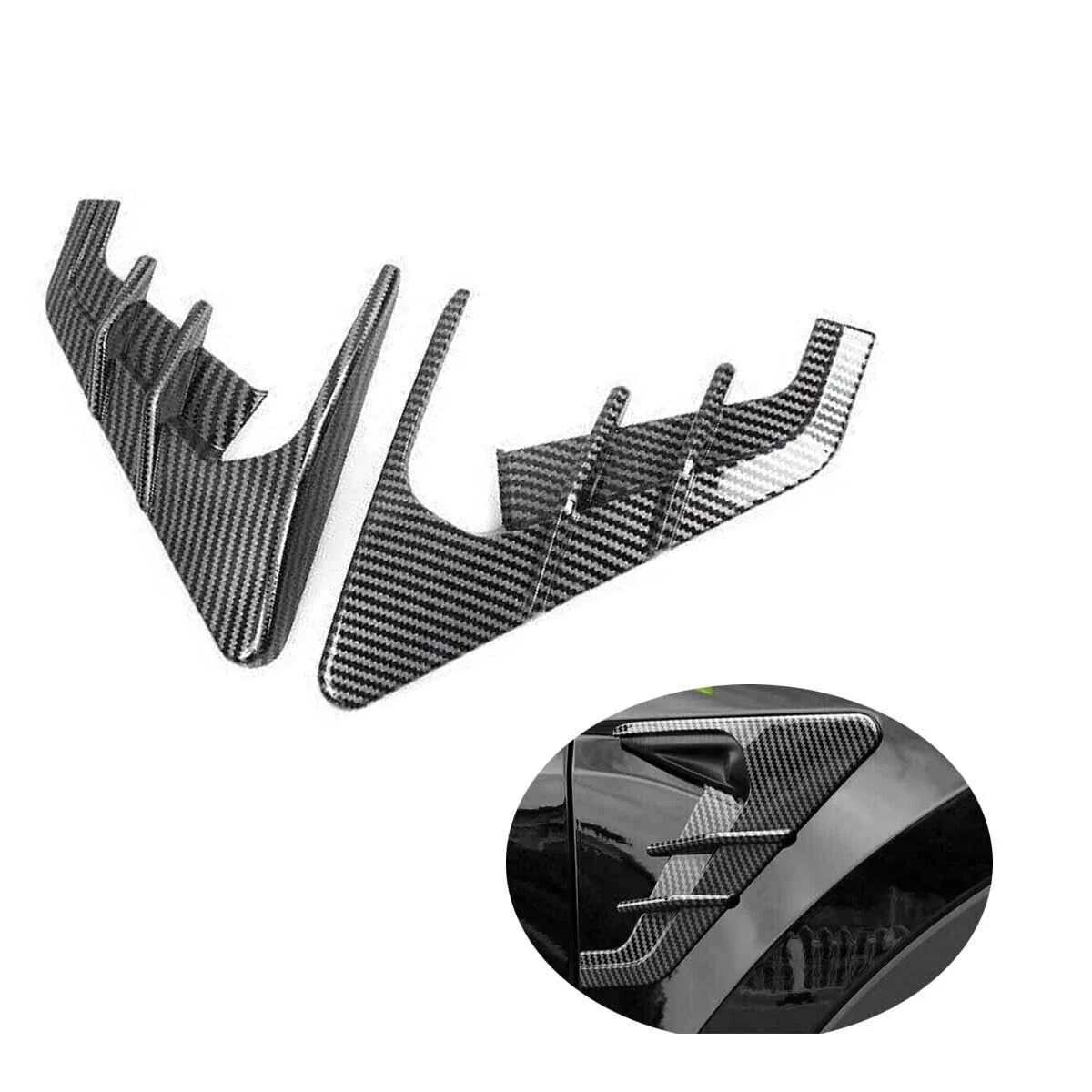 Carbon Fiber Side Fender Camera Cover for Model 3/Y Tesla (2021)