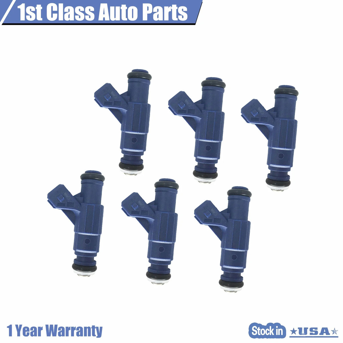 Set of 6 Fuel Injectors for Ford Ranger Explorer Mazda B4000 (1998–2009) 0280156029