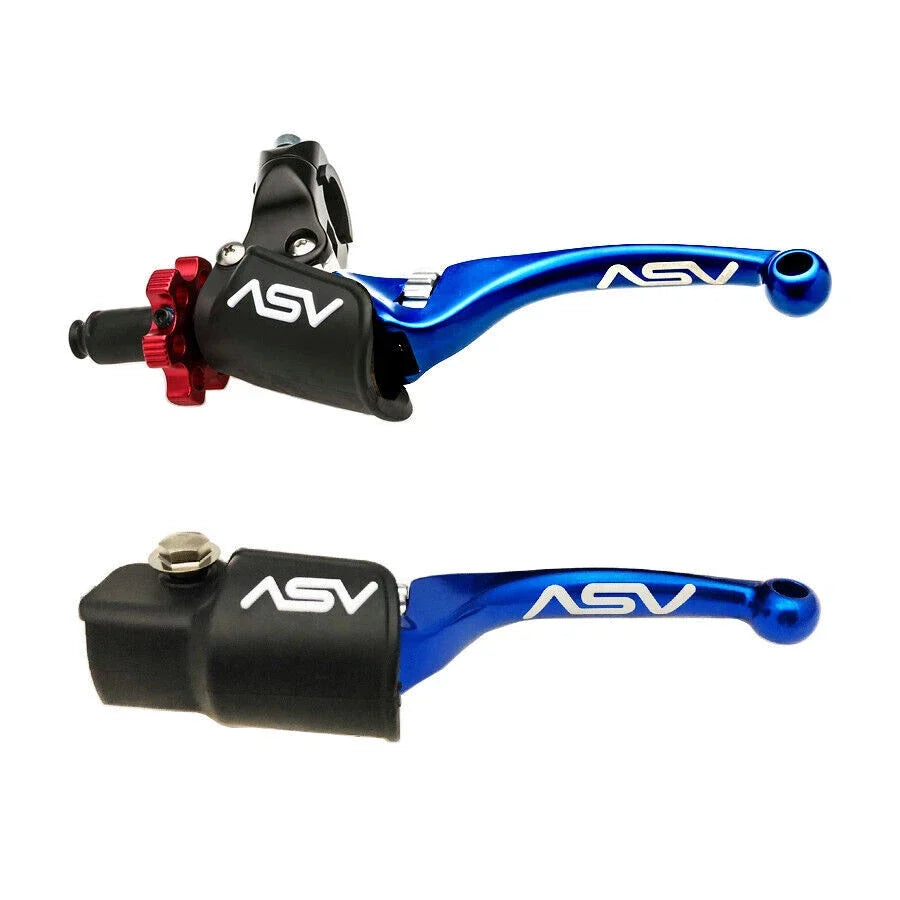ASV F4 Front Brake Pro Clutch Perch Levers Blue Pair for Kodiak 700 (2003–2023)