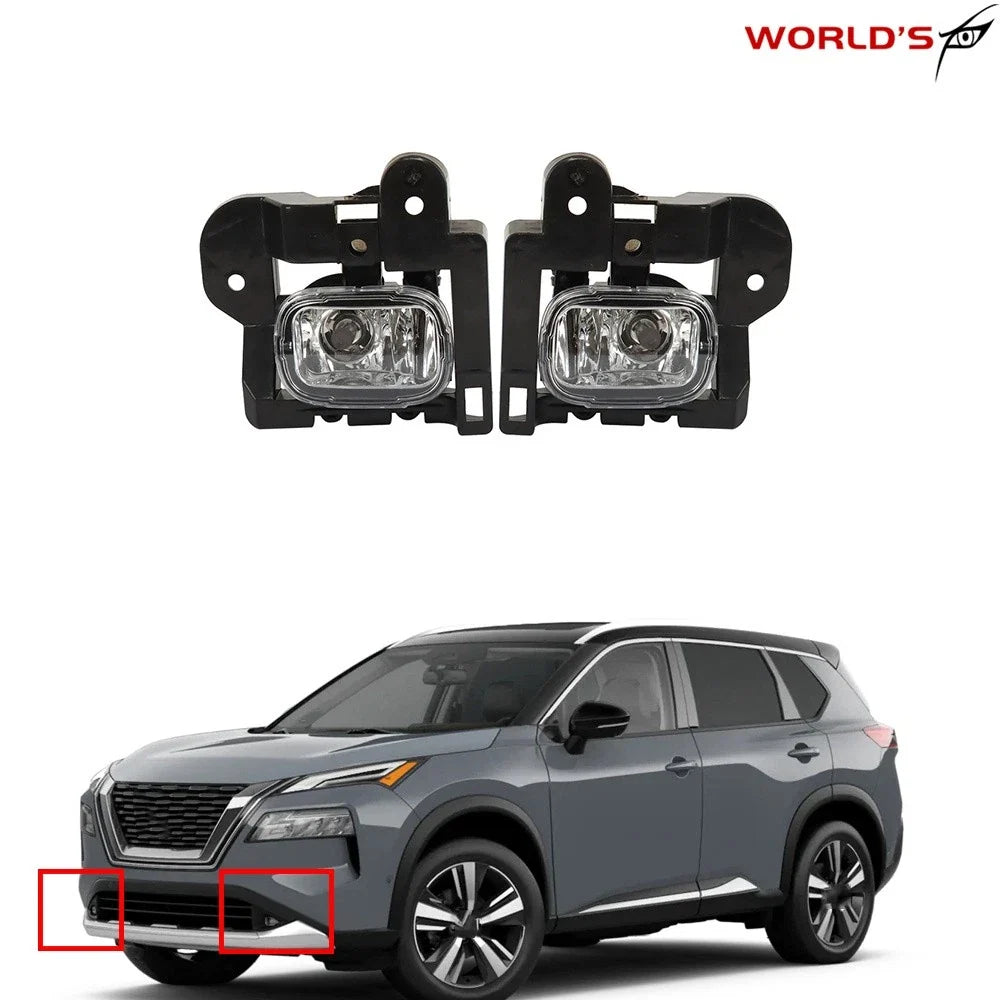 Fog Lights for Rogue Frontier X-Trail (2021–2023) Halogen Clear Lens