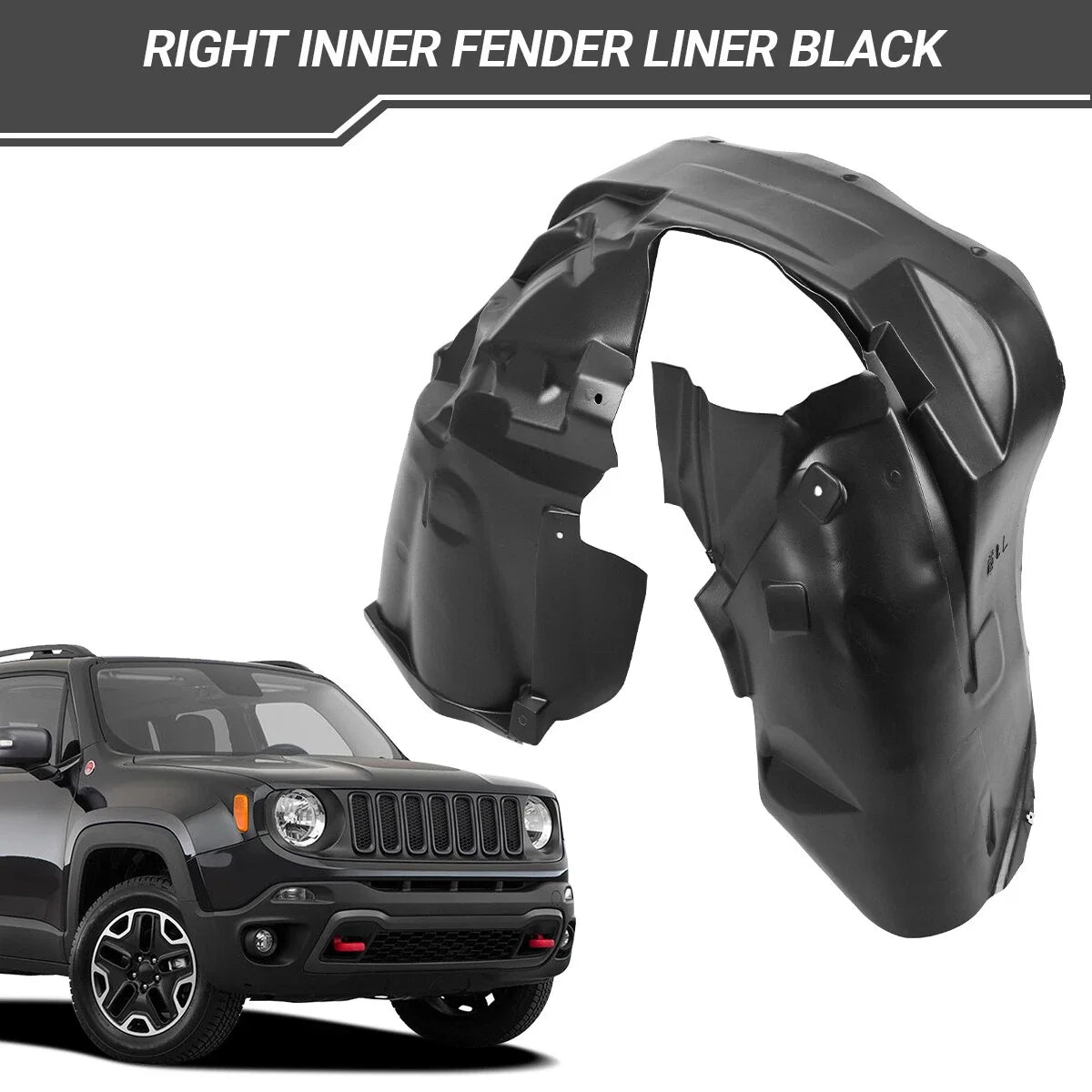 Front Right Inner Fender Liner for Jeep Renegade (2015–2018)