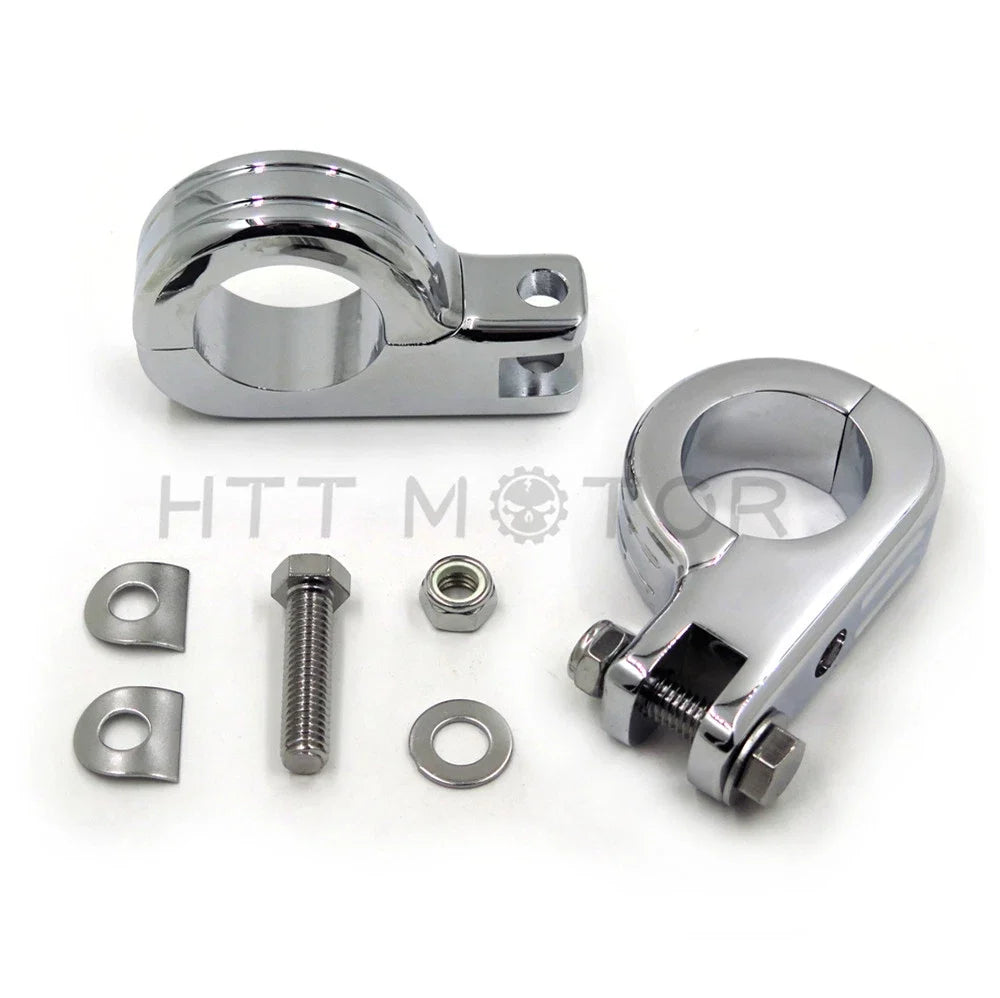 Foot Peg Mount Clamp for 1-1/2" Engine Crash Bar Harley Motorcycle