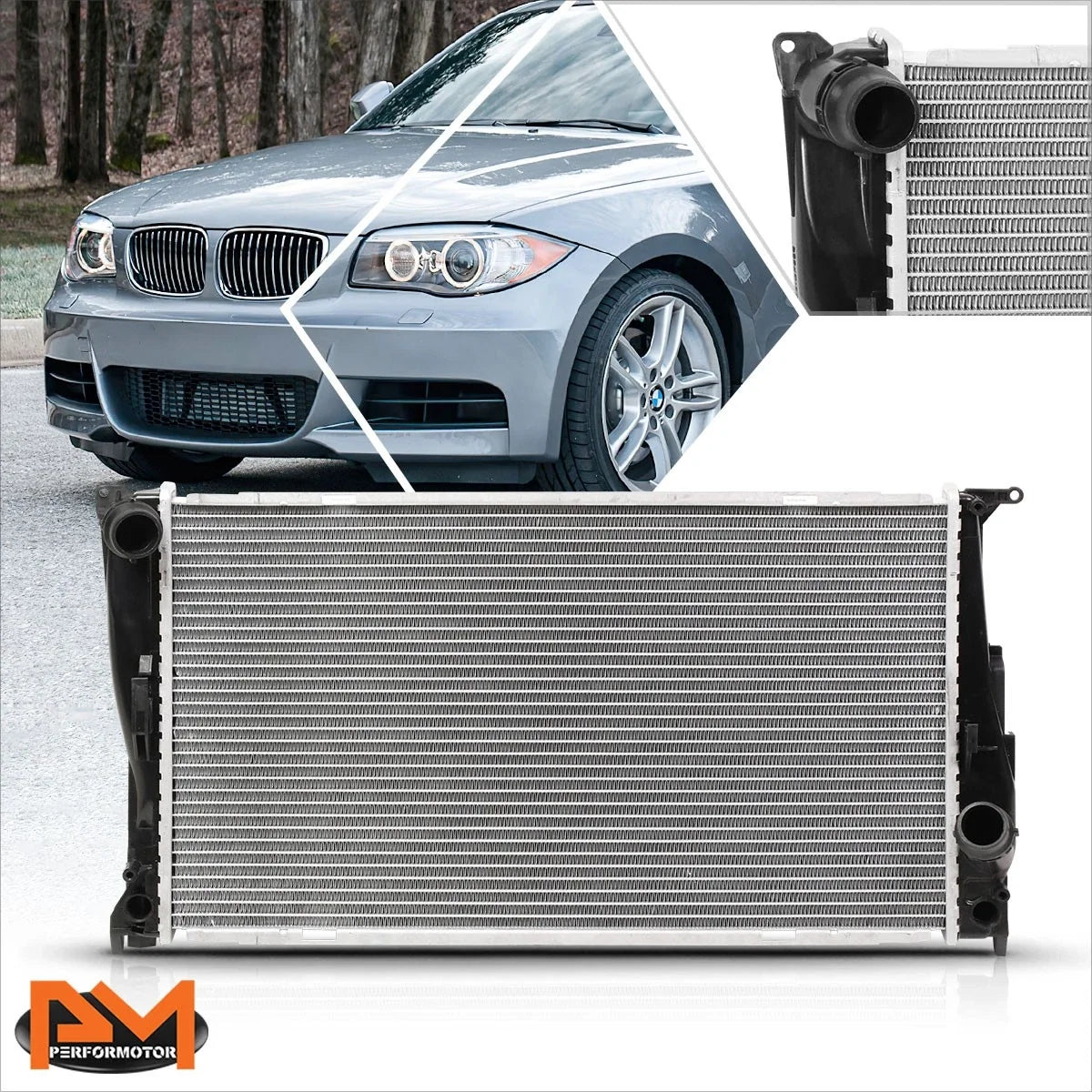 3.0L Aluminum Radiator DPI-2941 for BMW Z4/335/135/X1 (2007–2016)