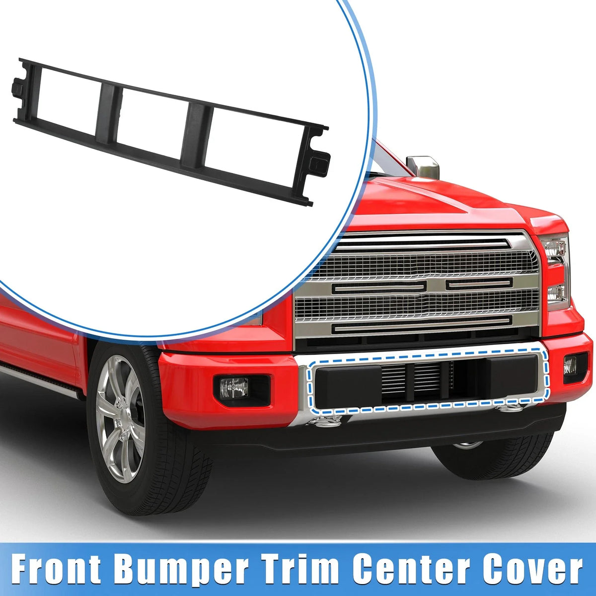 Front Bumper Trim Center Cover for Ford F150 (2018–2020) 703820721543