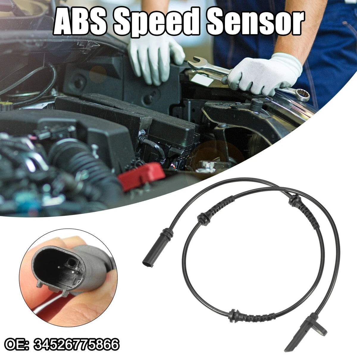 ABS Wheel Speed Sensor for BMW 535i GT 535i GT xDrive (2011–2017)
