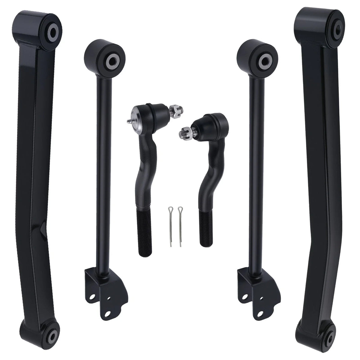 6pc Control Arms Tie Rod Kit for Jeep Wrangler JK (2007–2018)